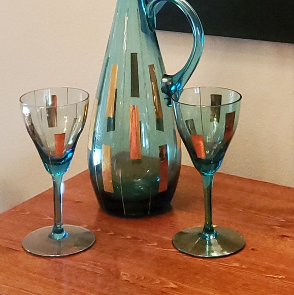 Mid-Century Cordial Decanter Set - Picture 2 of 6